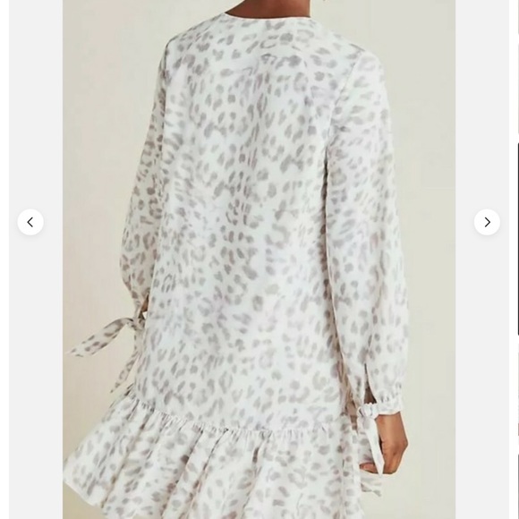 Anthropologie Felix Tunic swing Dress by Mare Mare leopard print Anthropologie L - Picture 5 of 14